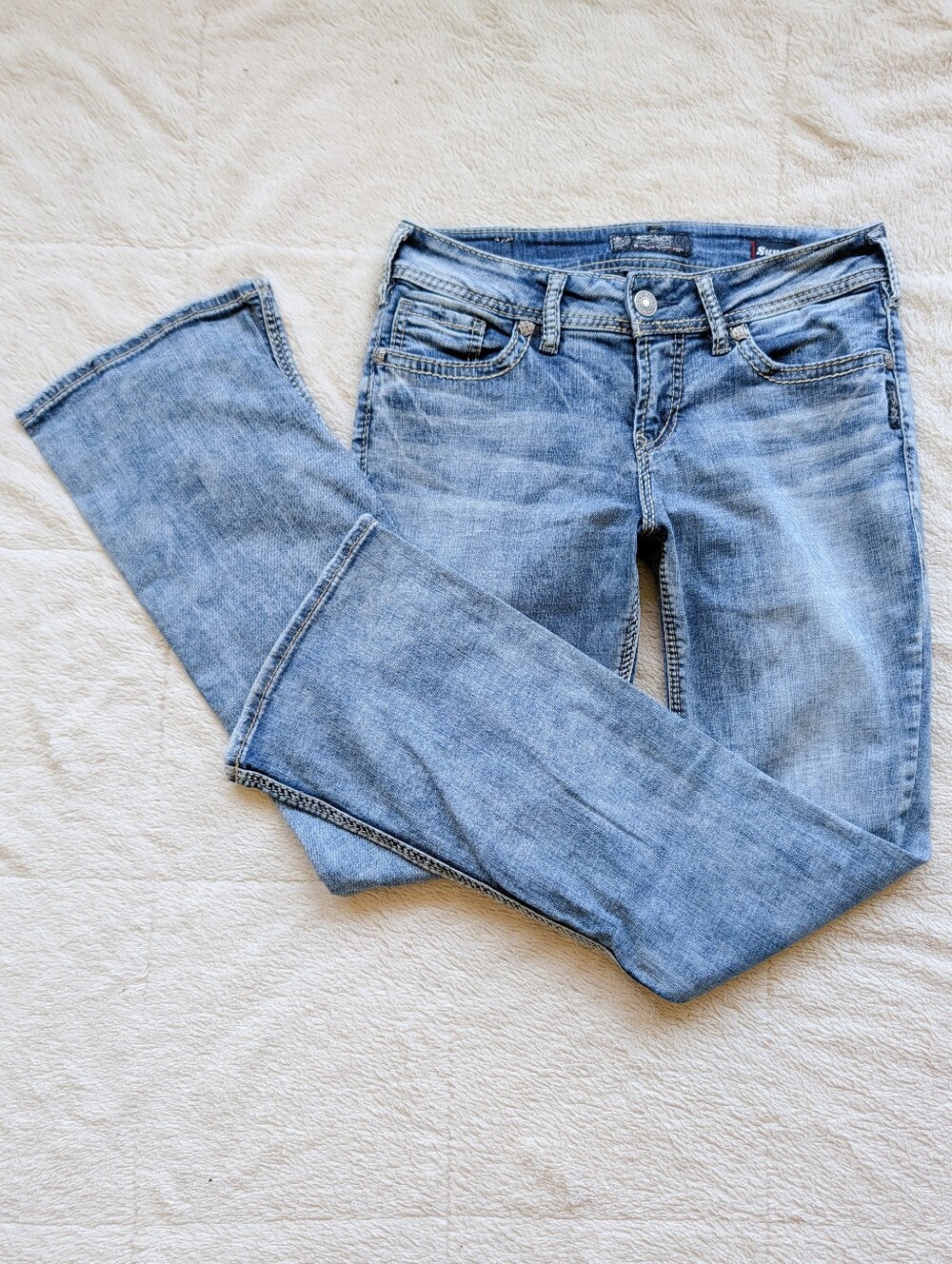 Silver Suki Midrise Bootcut Leg Jeans